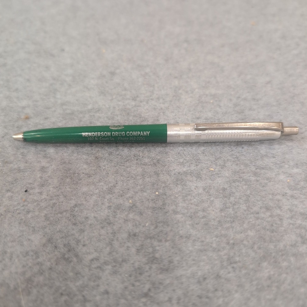 Vintage Henderson‎ Drug Company Readyriter Pen Pharmacy Pharmacist Talladega AL - Picture 2 of 5